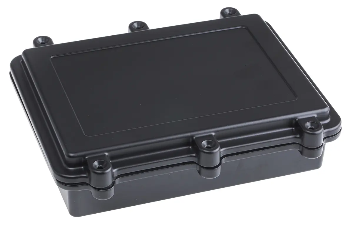 RS PRO; Gehäuse; Aluminiumdruckguss; Schwarz IP40 Breite 150 mm Höhe 50 mm Länge 200 mm