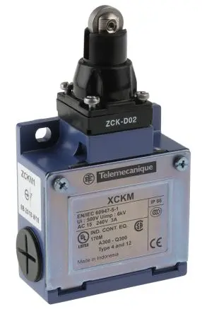 Produktfoto 1 von Telemecanique Sensors OsiSense XC Endschalter, Rollenstößel 1 Schließer/1 Öffner, IP66, Zinklegierung 240V ac 3A