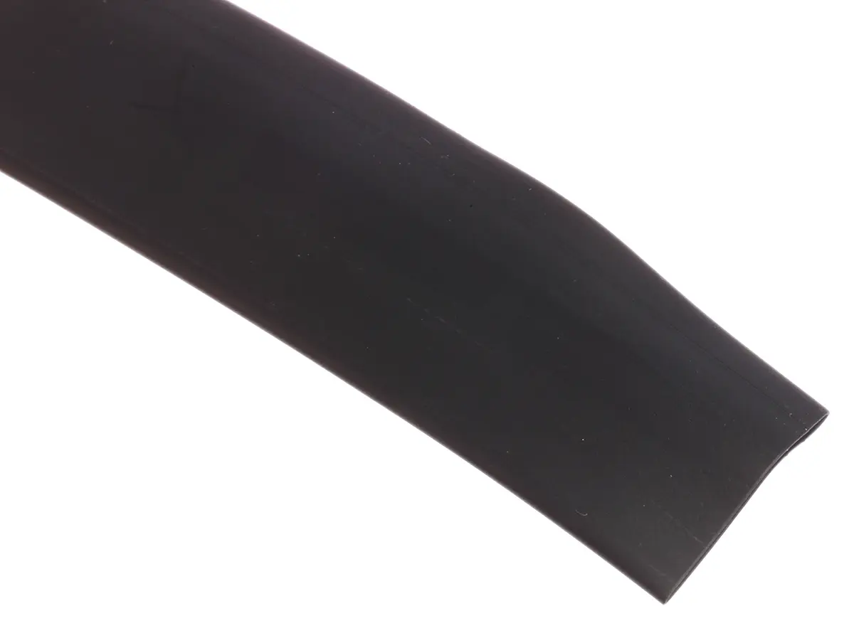 Produktfoto 1 von RS PRO RS PRO Wärmeschrumpfschlauch, Polyolefin Schwarz, Ø 12 mm Schrumpfrate 3:1, Länge 4m