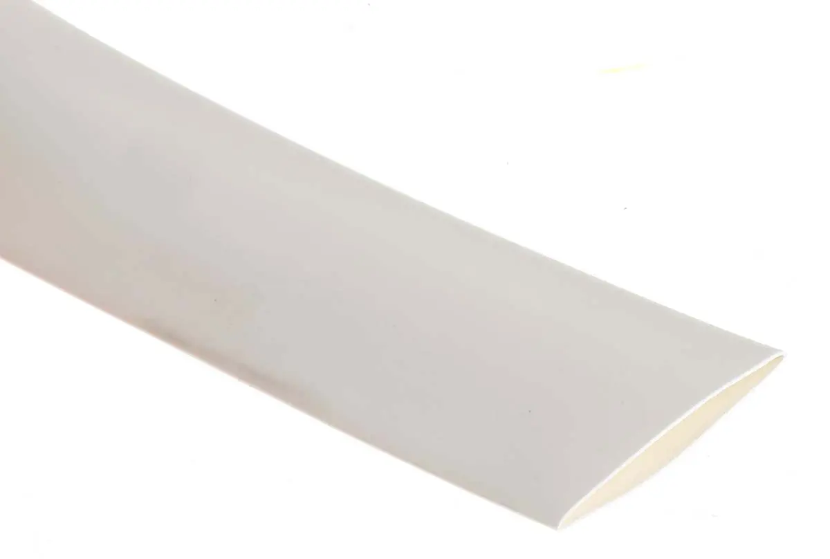 Produktfoto 1 von RS PRO RS PRO Wärmeschrumpfschlauch, Polyolefin Weiß, Ø 18 mm Schrumpfrate 3:1, Länge 3m