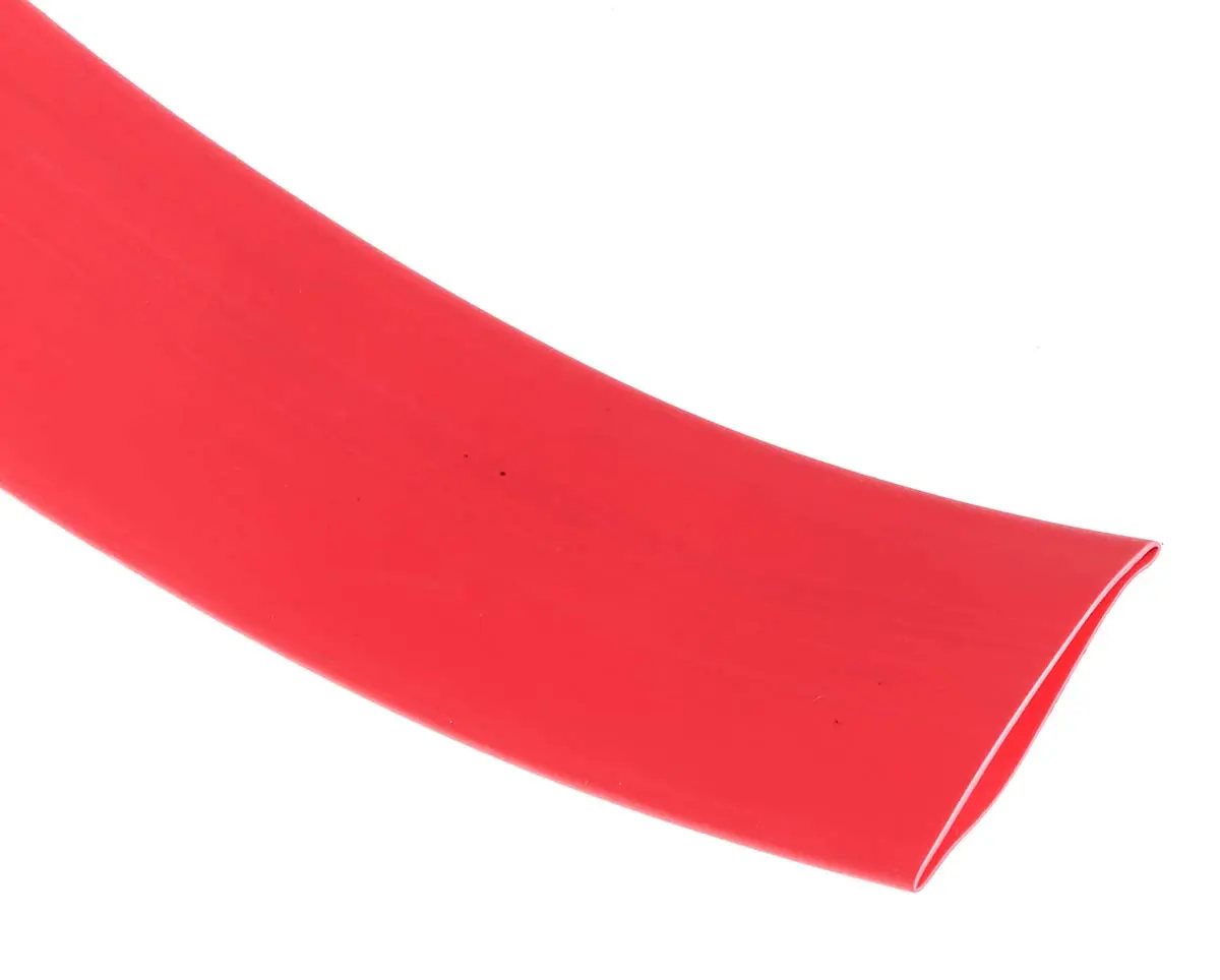 Produktfoto 1 von RS PRO RS PRO Wärmeschrumpfschlauch, Polyolefin Rot, Ø 24 mm Schrumpfrate 3:1, Länge 3m