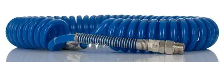 Produktfoto 1 von RS PRO 5 m USB Polyurethan Spiralschlauch Blau, Innen-Ø 5 mm, 12 bar 70 °C -20 °C