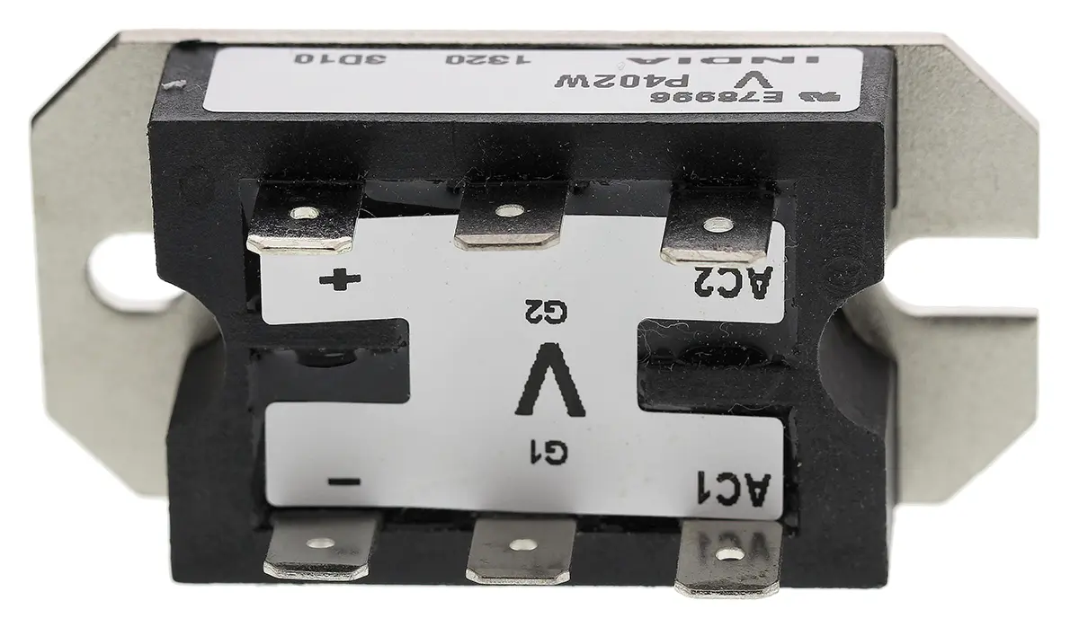 Produktfoto 1 von Vishay Thyristormodul 40 A 600 V, Gate-Trigger 60 mA 0.4 kA 1.4 V 6-Pin