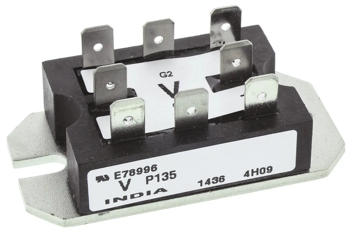 Produktfoto 1 von Vishay Thyristormodul 25 A 1200 V, Gate-Trigger 60 mA 0.38 kA 1.35 V 8-Pin