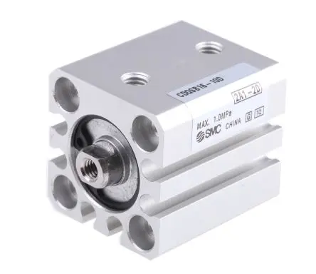 Produktfoto 1 von SMC CDQS Pneumatik-Kompaktzylinder 10 mm Doppeltwirkend, Bohrung Ø 16 mm, bis 1 Mpa