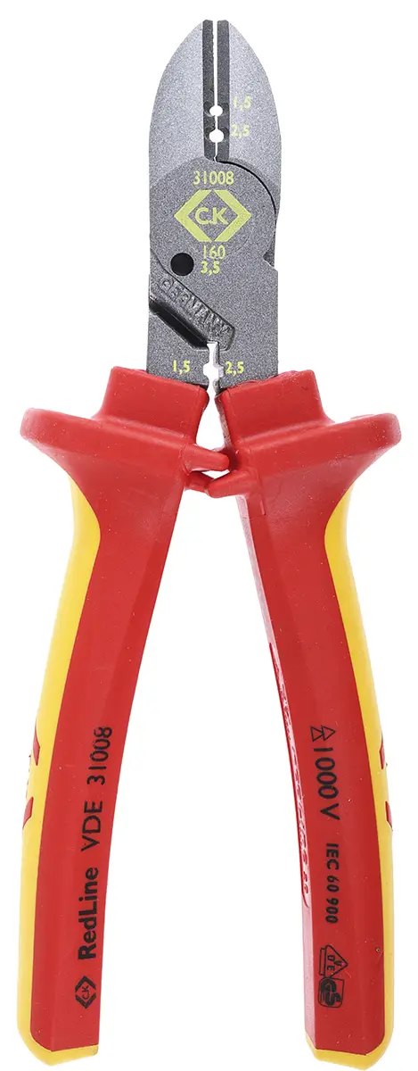 Produktfoto 1 von CK ESD-Sicherheit Halbbündig 160 mm / Backen 9mm, Schneidleistung 4 mm