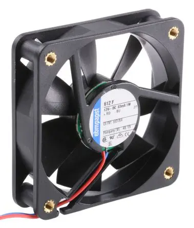 Produktfoto 1 von ebm-papst 600 F Axiallüfter, Hülse, 12V dc / 1 W 83 mA, 3900 U/min, 29 m³/h IP20 60 mm 60mm 15 mm