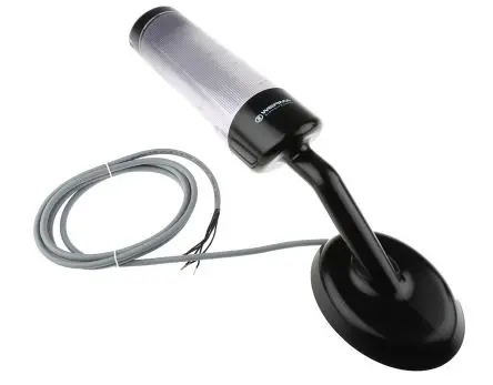 Produktfoto 1 von Werma Kompakt LED Signalturm Summer 3-stufig Linse Klar 24V dc Dauer Wand 485 mm Multifunktion