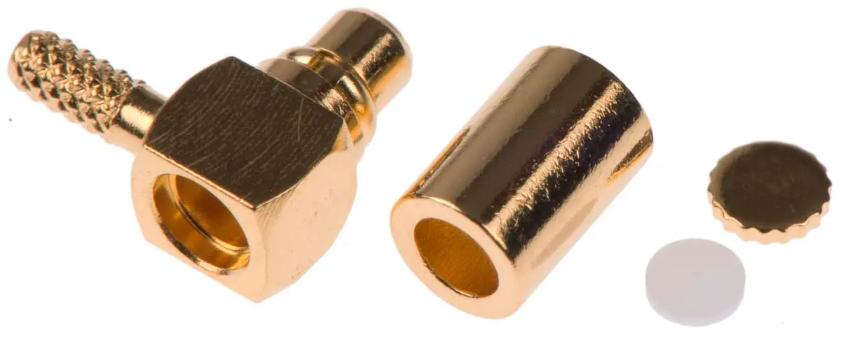 Produktfoto 1 von Amphenol RF MMCX Stecker Koaxialsteckverbinder MCX-Steckverbinder, Kabel, für RG178B/U, RG196A/U-Kabel, 50 Ω