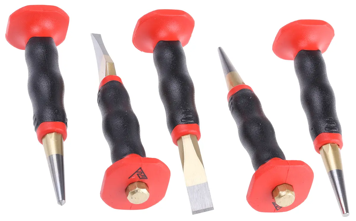 Produktfoto 1 von RS PRO Splintentreiber Satz, Ø 1mm, 5-teilig, Vibrationsgeschützt