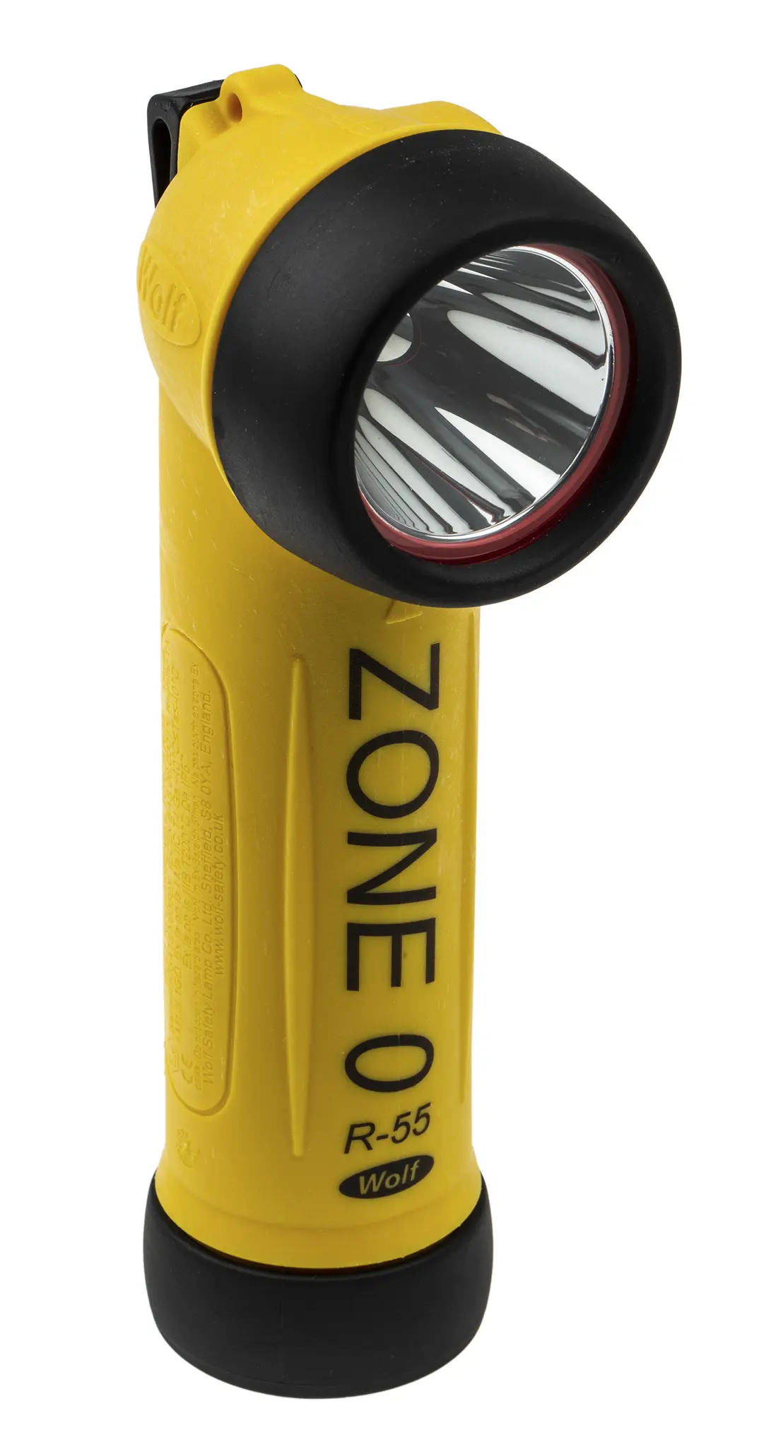 Produktfoto 1 von Wolf Safety Wiederaufladbar Taschenlampe LED Gelb, 80 lm / R-55H, R55-H, 195 mm IECEx, ATEX-Zulassung