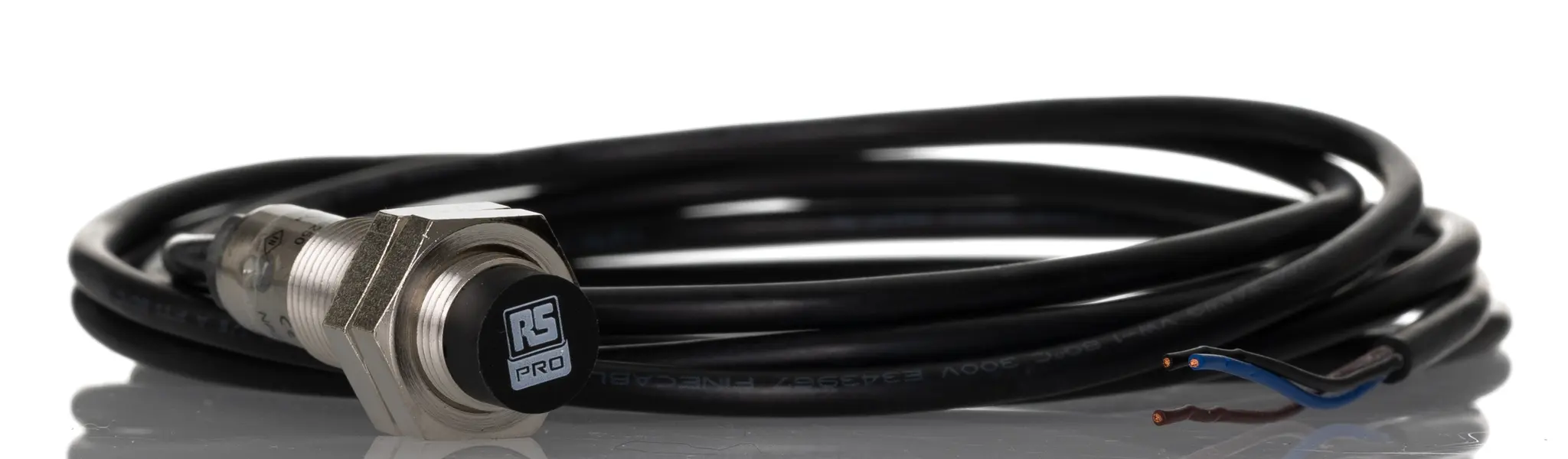 Produktfoto 1 von RS PRO M12 Näherungssensor Induktiv, Gewinderohr 4 mm NPN 10 → 30 Vdc / 200 mA NO, IP67