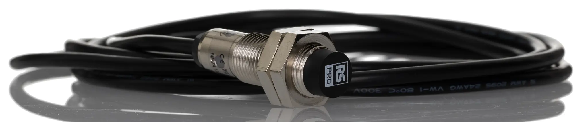 Produktfoto 1 von RS PRO M12 Näherungssensor Induktiv, Gewinderohr 4 mm PNP 10 → 30 Vdc / 200 mA NO, IP67