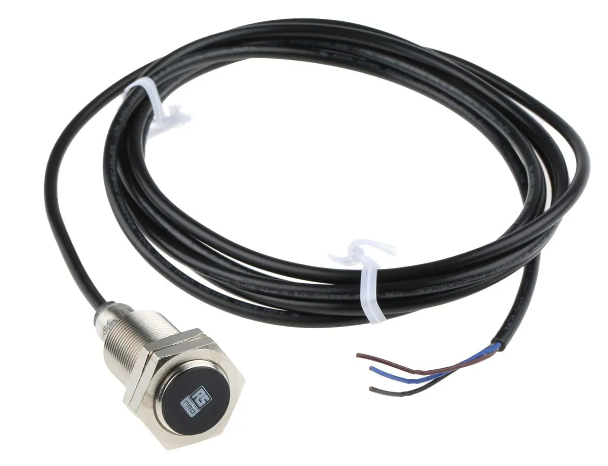 Produktfoto 1 von RS PRO M18 Näherungssensor Induktiv, Gewinderohr 5 mm NPN 10 → 30 Vdc / 200 mA NO, IP67