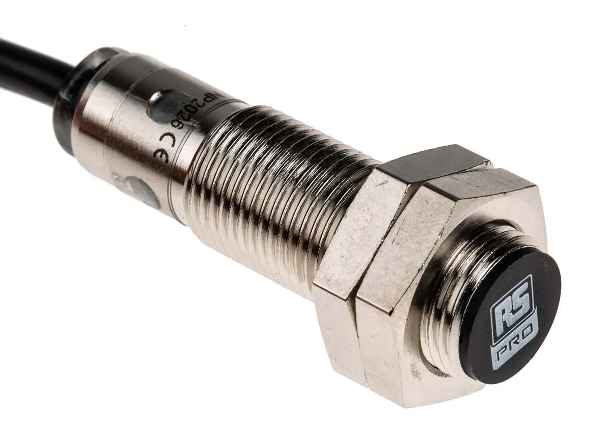 Produktfoto 1 von RS PRO M12 Näherungssensor Induktiv, Gewinderohr 2 mm PNP 10 → 30 Vdc / 200 mA NO, IP67