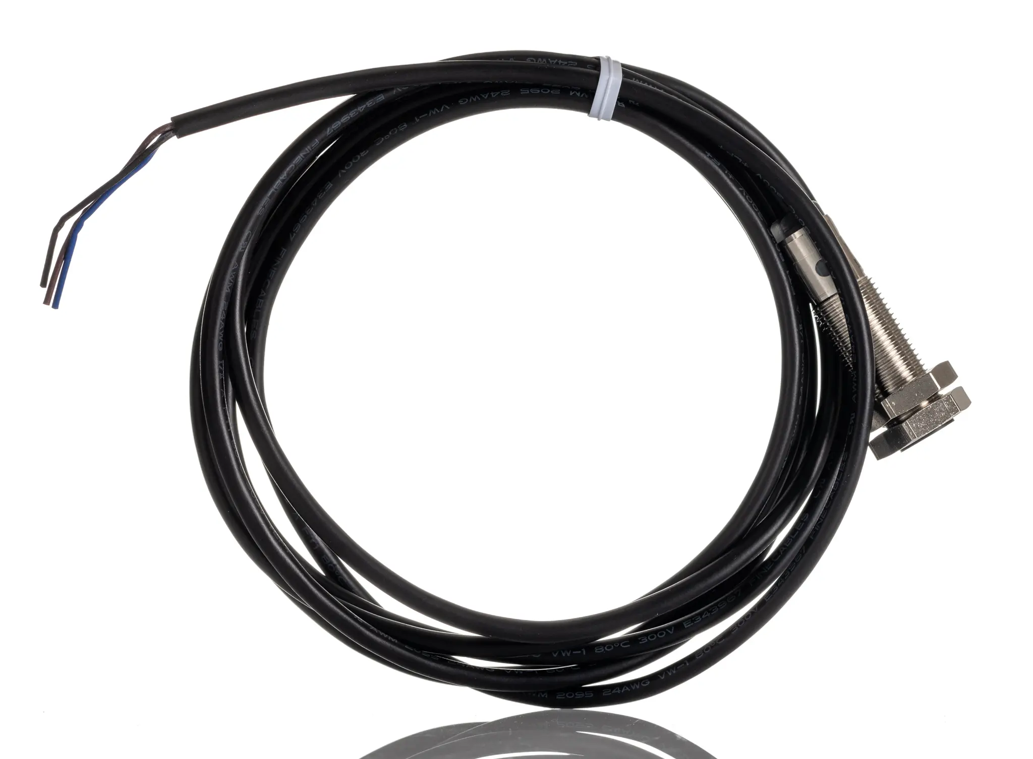 Produktfoto 1 von RS PRO M12 Näherungssensor Induktiv, Gewinderohr 2 mm NPN 10 → 30 Vdc / 200 mA NO, IP67