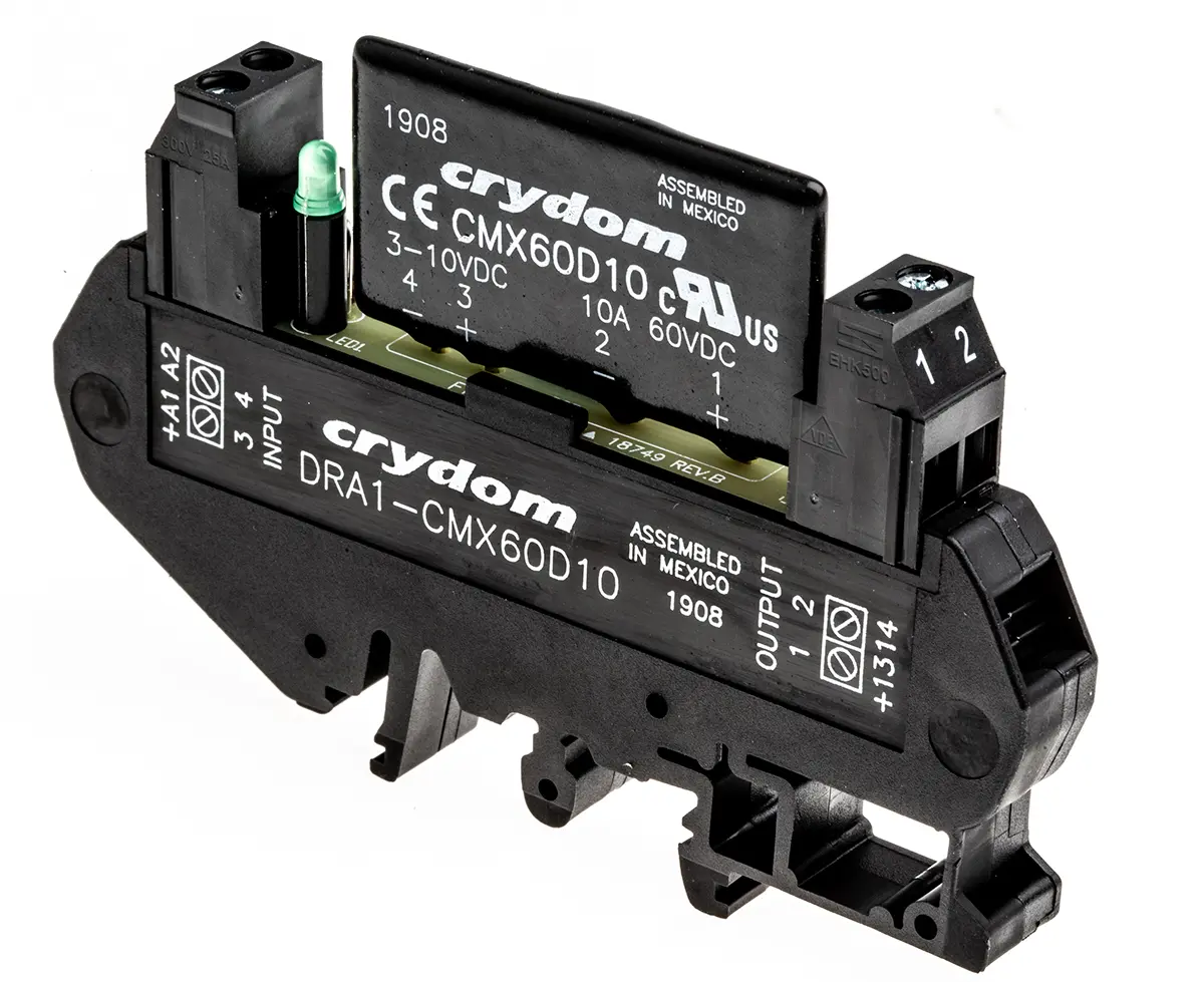 Sensata Crydom DRA1 CMX Halbleiter-Interfacerelais, 8 A max., DIN-Schienen 3 Vdc min. 60 V dc max. / 10 V dc max. DC