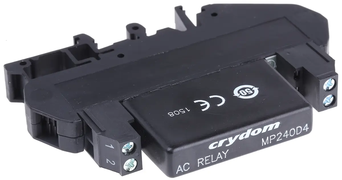 Produktfoto 1 von Sensata Crydom DRA1-MP Halbleiter-Interfacerelais, 4 A Effektivwert max., DIN-Schienen 3 Vdc min. 280 V max. / 32V max.