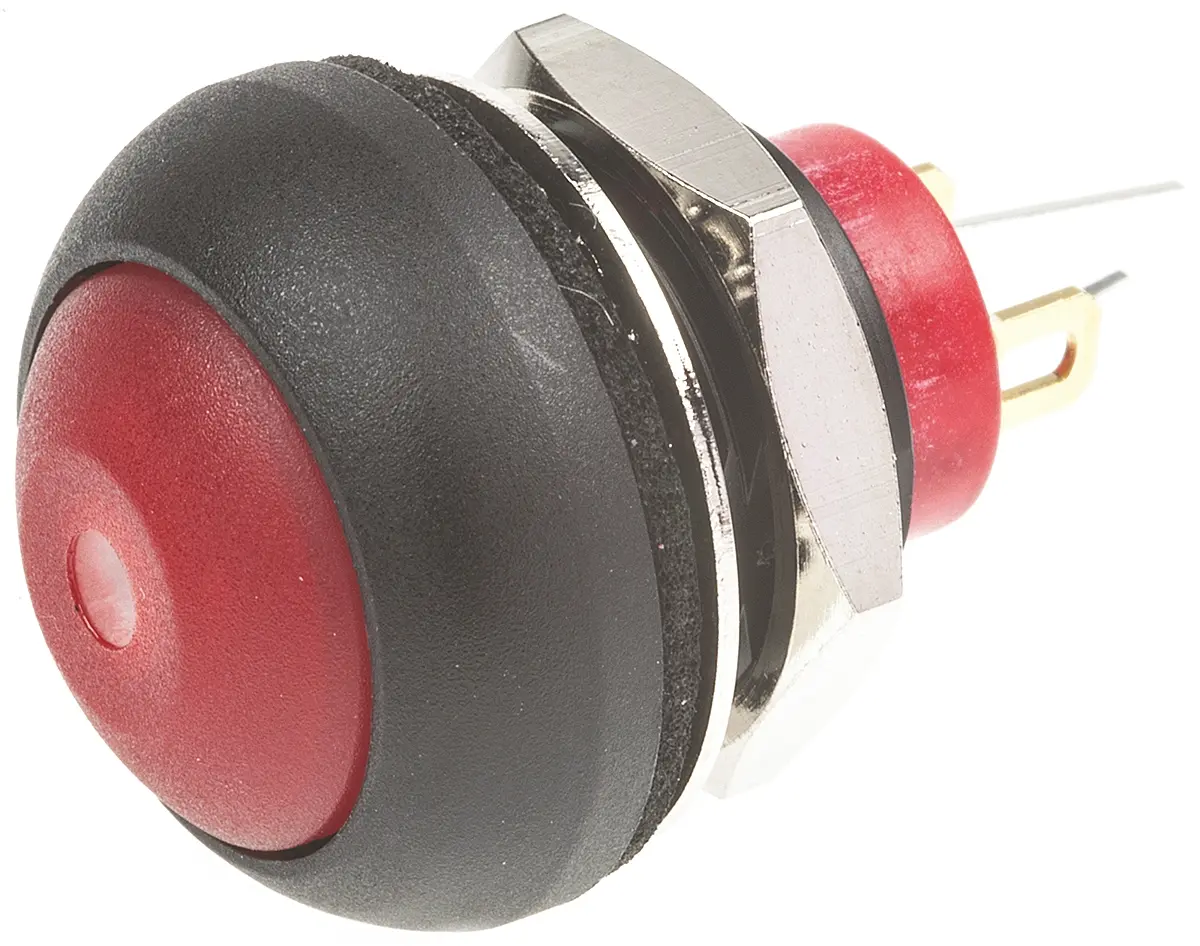 Produktfoto 1 von KNITTER-SWITCH DPWL Miniaturdruckschalter Gelb Beleuchtet Tastend Panel Ø 12.9 mm, SPST / 400 mA 250 V ac, IP40