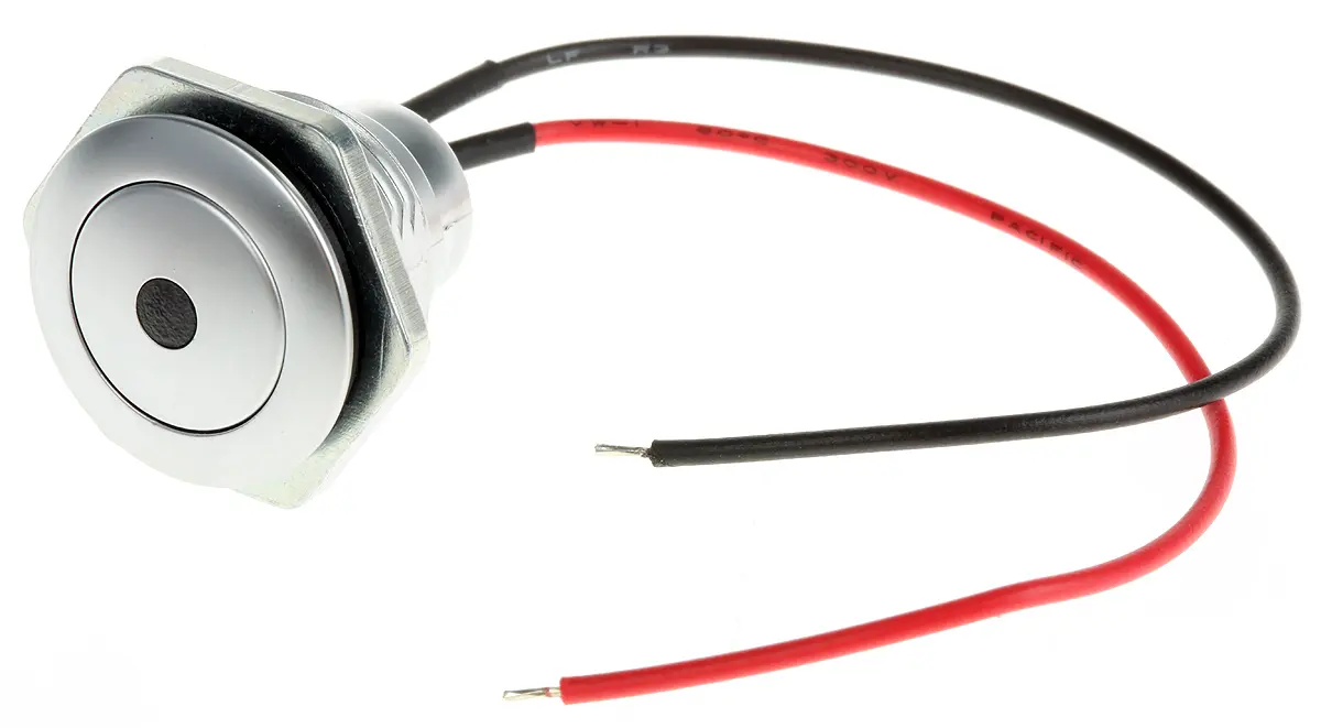 Produktfoto 1 von ITW 57M Druckschalter Beleuchtet Panel Ø 16 mm, SPST Silber, IP67
