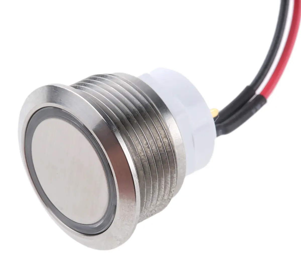Produktfoto 1 von ITW 48M Druckschalter Beleuchtet Panel Ø 19 mm, SPST Silber, IP67