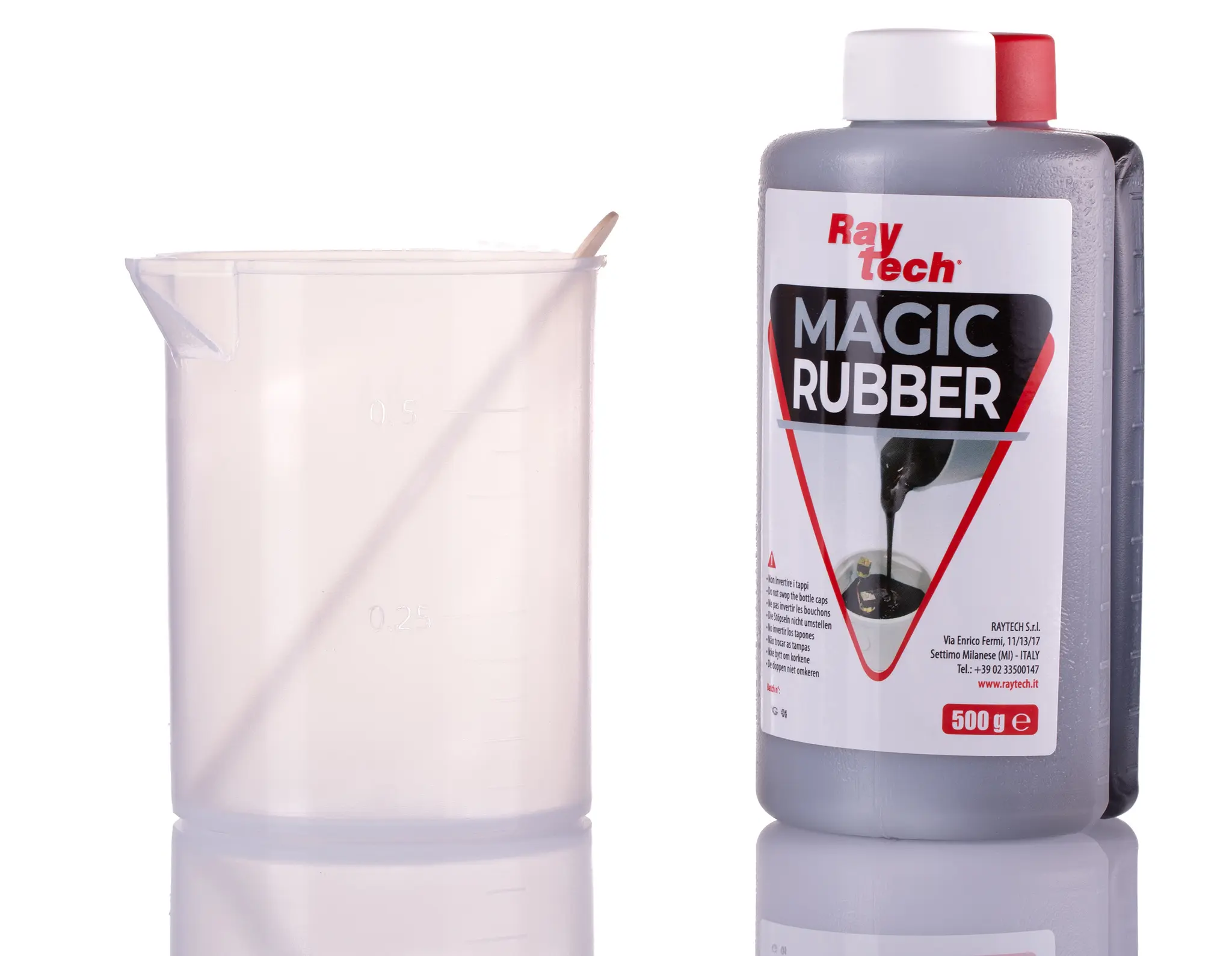 Produktfoto 1 von Raytech Gummi Vergussmasse, Aushärtung 10 min Kit 500 g