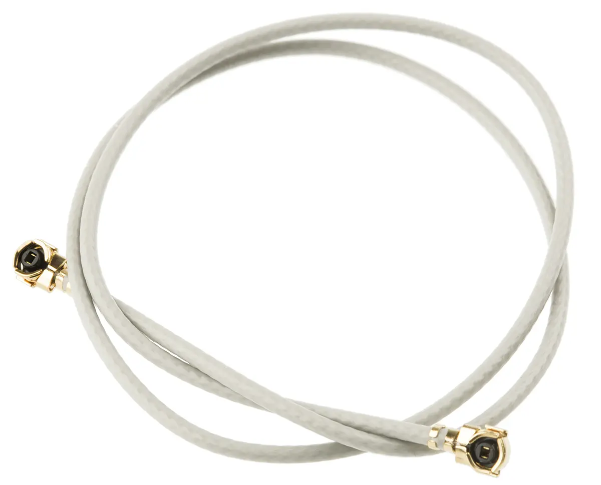Produktfoto 1 von Molex MICROCOAXIAL Koaxialkabel Stecker, 50 Ω Stecker, 240 mm, UFL / UFL, Grau