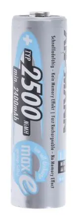 Produktfoto 1 von Ansmann Ansmann MaxE AA AA Akku Nickel-Metallhydrid 1.2 V, 2.5 Ah 4