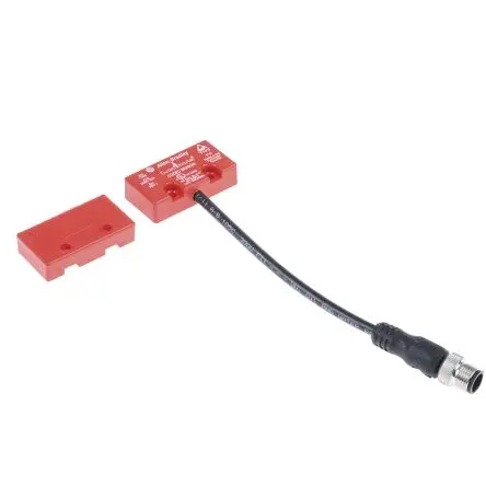 Produktfoto 1 von Guardmaster 440N Magnetisch M12 Berührungsloser Sicherheitsschalter 24V dc aus Kunststoff, 2 Öffner / 1, Kodierschalter