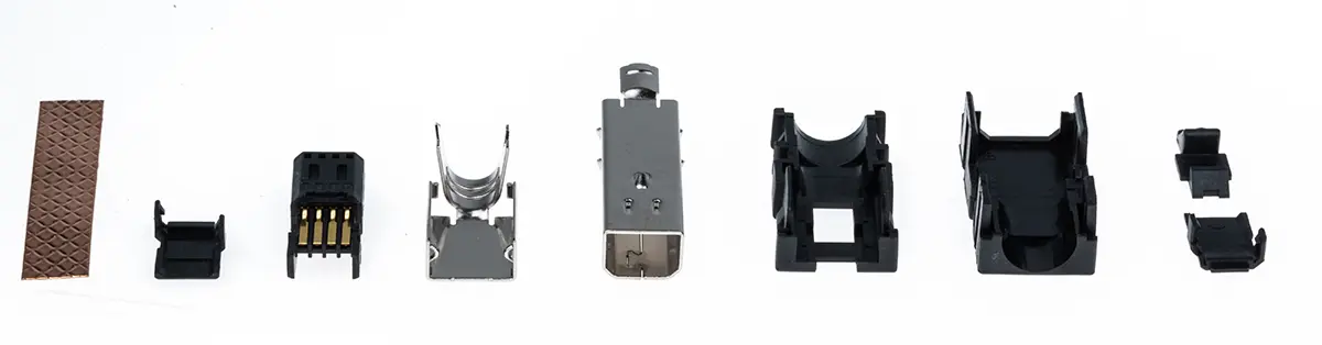Produktfoto 1 von TE Connectivity Mini-E/A-Steckverbinder, Kabel, Gerade Stecker 8 Abgeschirmt