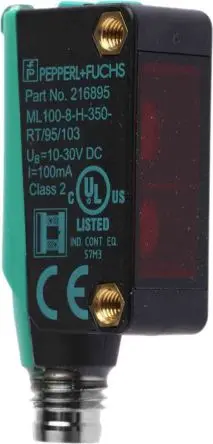 Produktfoto 1 von Pepperl + Fuchs ML100 Kubisch Optischer Sensor, Diffus, PnP Ausgang, Steckbar