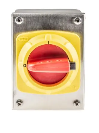 Produktfoto 1 von Craig & Derricott SDS Trennschalter 3-polig Basis 25A 15 kW Rot IP65 3-phasig