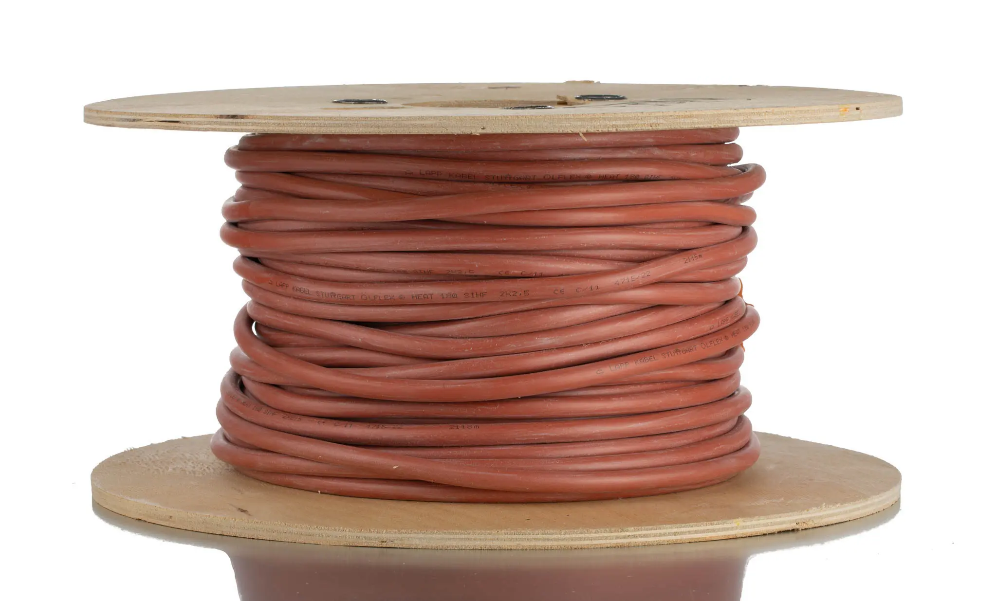 Produktfoto 1 von Lapp ÖLFLEX Netzkabel, 2-adrig Braun, Rot, 50 m, Silikon 180 °C