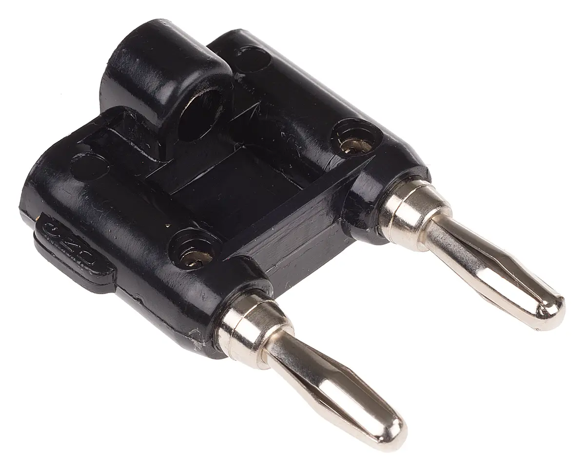 Produktfoto 1 von Mueller Electric Stecker Schwarz Bananenstecker, Kontakt Nickel Steckbar