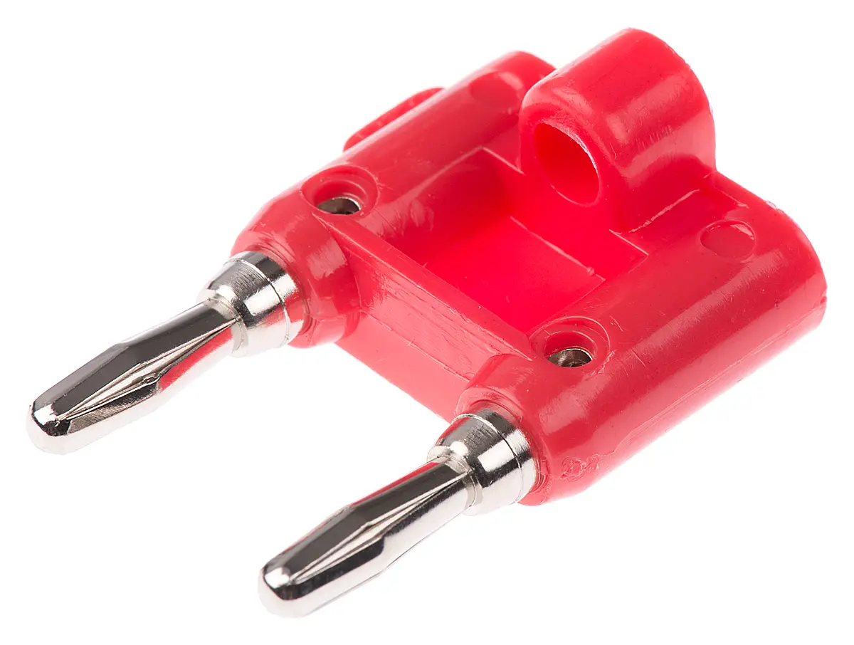 Produktfoto 1 von Mueller Electric Stecker Rot Bananenstecker, Kontakt Nickel