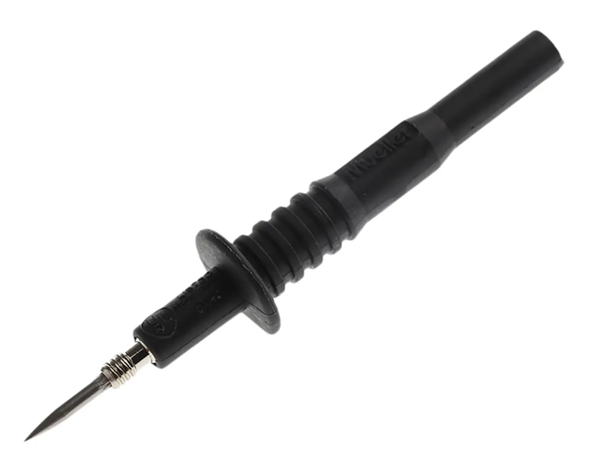 Produktfoto 1 von Mueller Electric Festwert Prüfspitze Rot, Schwarz, Edelstahl Spitze 2 mm, 1 kV 2A