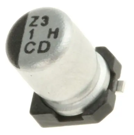Produktfoto 1 von Nichicon CD Oberfläche Kondensator 1 μF Lot 20 % / 50V dc, Ø 4 mm x 5.8 mm, 105 °C