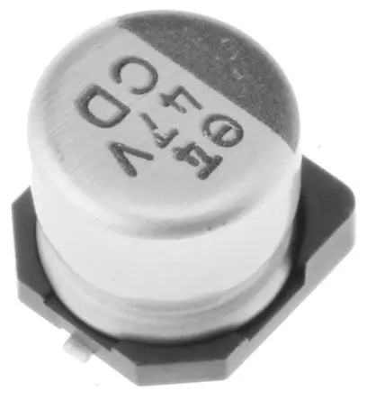 Produktfoto 1 von Nichicon CD Oberfläche Kondensator 47 μF Lot 20 % / 35V dc, Ø 6.3 mm x 5.8 mm, 105 °C