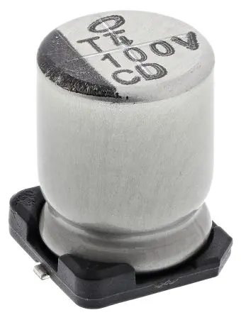 Produktfoto 1 von Nichicon CD Oberfläche Kondensator 100 μF Lot 20 % / 35V dc, Ø 8 mm x 10 mm, 105 °C