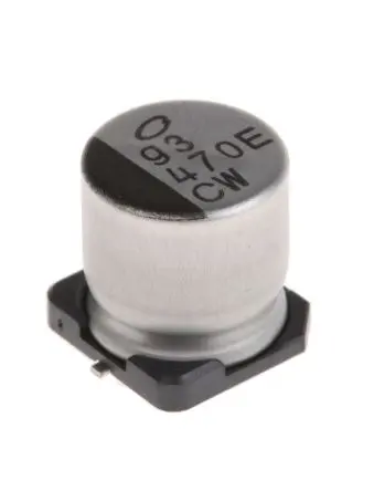 Produktfoto 1 von Nichicon CW Oberfläche Kondensator 470 μF Lot 20 % / 25V dc, Ø 10 mm x 10 mm x 10 mm, 105 °C