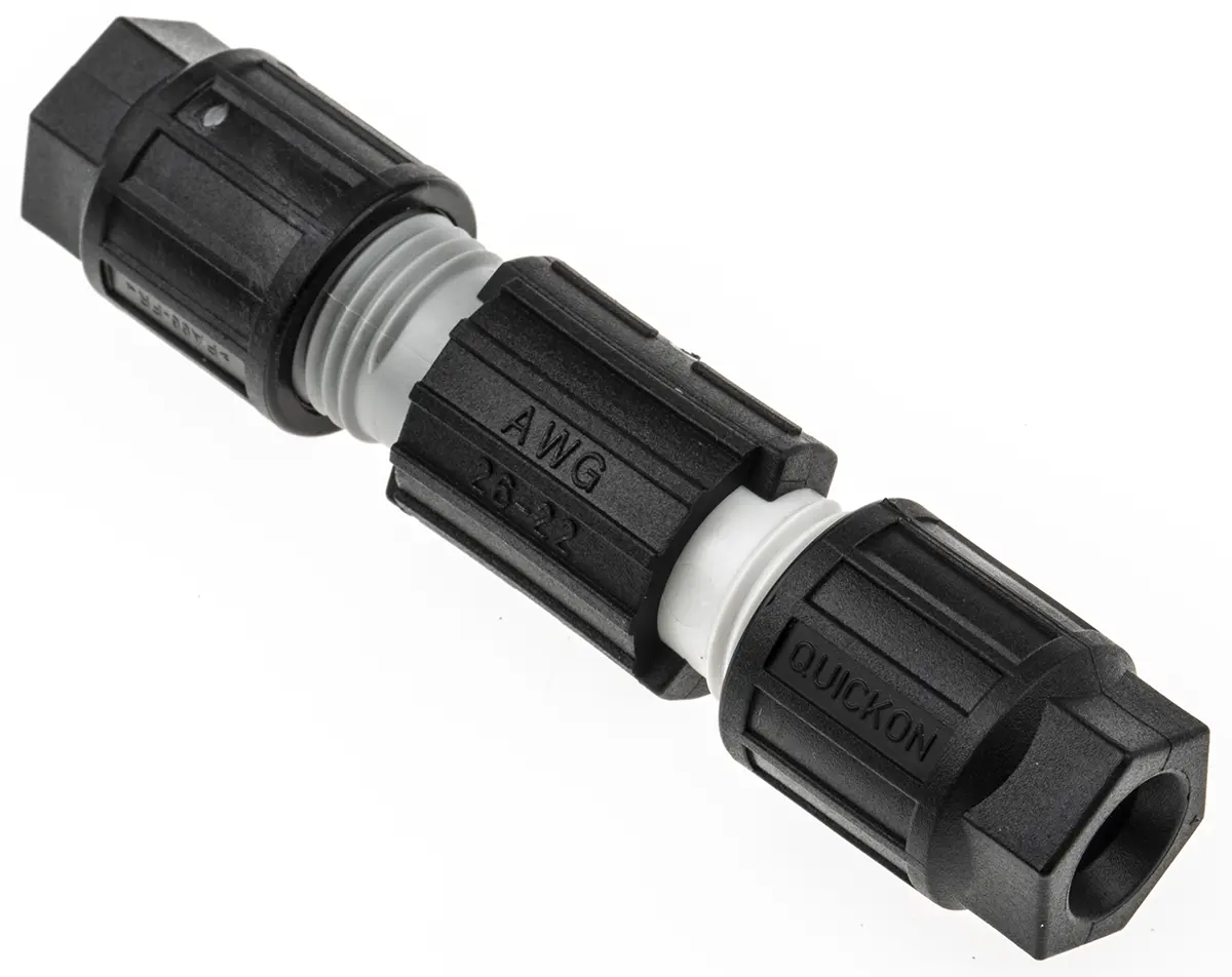 Produktfoto 1 von Phoenix Contact Q 0.34 16.3 mm Standard Rundsteckverbinder Buchse 4-polig Buchse 5A Kabel IP65, IP40