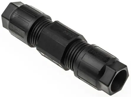 Produktfoto 1 von Phoenix Contact Q 1.5 19 mm Standard Rundsteckverbinder Buchse 4-polig Stecker 15A Kabel IP65, IP67