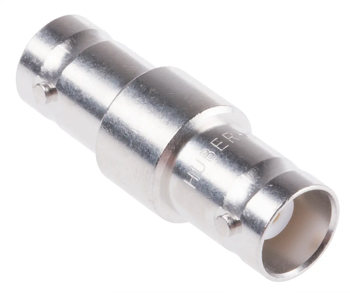 Produktfoto 1 von Huber+Suhner HF Adapter, 50 Ω, Gerade, 4 GHz Buchse Buchse, Koaxial Nennspannung