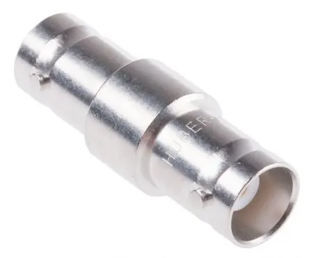 Produktfoto 1 von Huber+Suhner HF Adapter, 50 Ω, Gerade, 4GHz Buchse Buchse, Koaxial Nennspannung