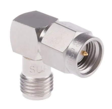 Produktfoto 1 von Huber+Suhner HF Adapter, 50 Ω, gewinkelt, 14GHz Stecker Buchse, Koaxial Nennspannung