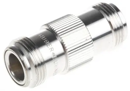 Produktfoto 1 von Huber+Suhner HF Adapter, 50 Ω, Gerade, 12.4GHz Buchse Buchse, Koaxial Nennspannung
