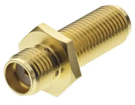 Produktfoto 1 von Huber+Suhner HF Adapter, 50 Ω, Gerade, 18GHz Buchse Buchse, Koaxial Nennspannung