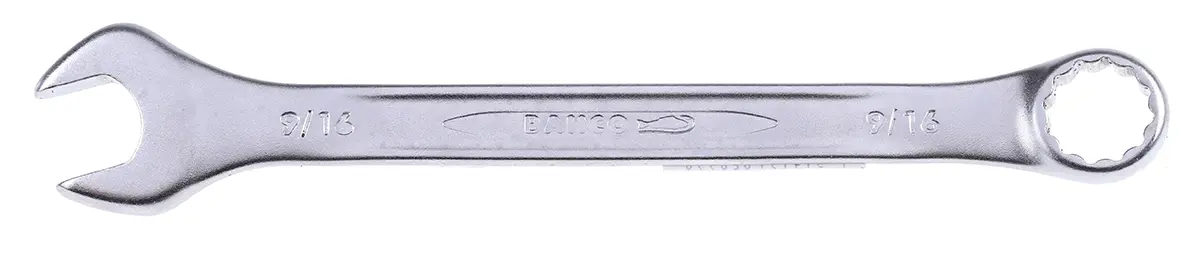 Produktfoto 1 von Bahco Ring-Maulschlüssel 9/16 in Legierungsstahl, Länge 177 mm