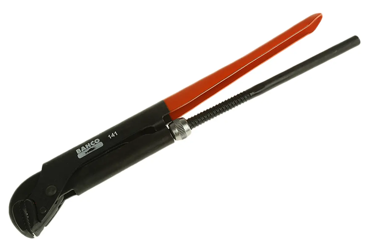 Produktfoto 1 von Bahco Schraubenschlüssel Rohrzange Nicht parkend, Metall Griff, Backenweite 45 mm, / Länge 320 mm