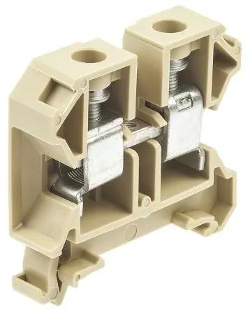 Produktfoto 1 von Weidmüller SAK Anschlussklemmenblock für Durchkontaktierung 1 Beige, 16mm², 1kV Schraubbefestigung IECEx/ATEX